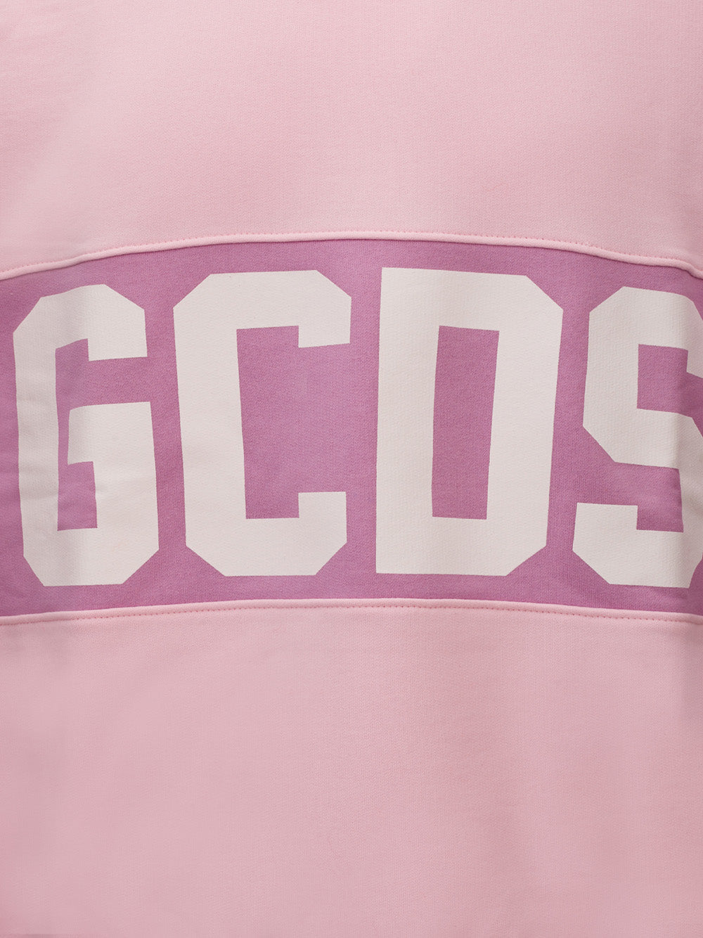 Oversized Pink Cotton Sweatshirt with Front Logo