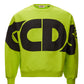 Neon Green Logo Cotton Sweatshirt