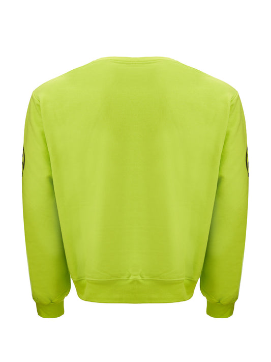 Neon Green Logo Cotton Sweatshirt