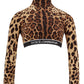 Elegant Leopard Print Silk Top