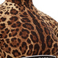 Elegant Leopard Print Silk Top