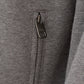 Elegant Grey Embroidered Logo Sweatshirt