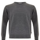 Classic Grey Wool Jumper - Elegant Men's Staple