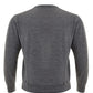 Classic Grey Wool Jumper - Elegant Men's Staple