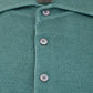 Elegant Green Wool and Silk Polo Shirt