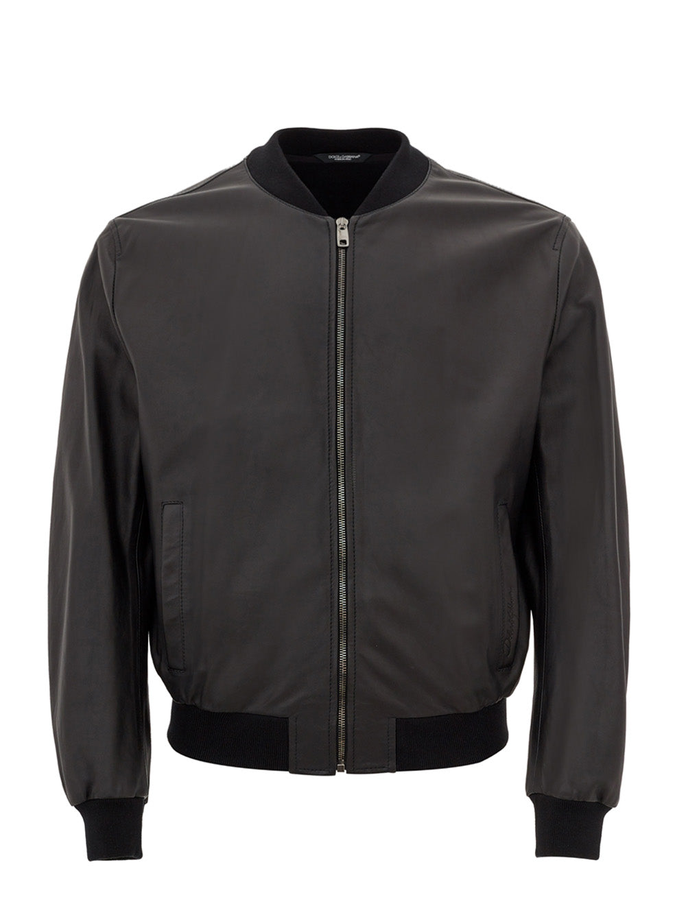 Elegant Slim Fit Leather Bomber Jacket