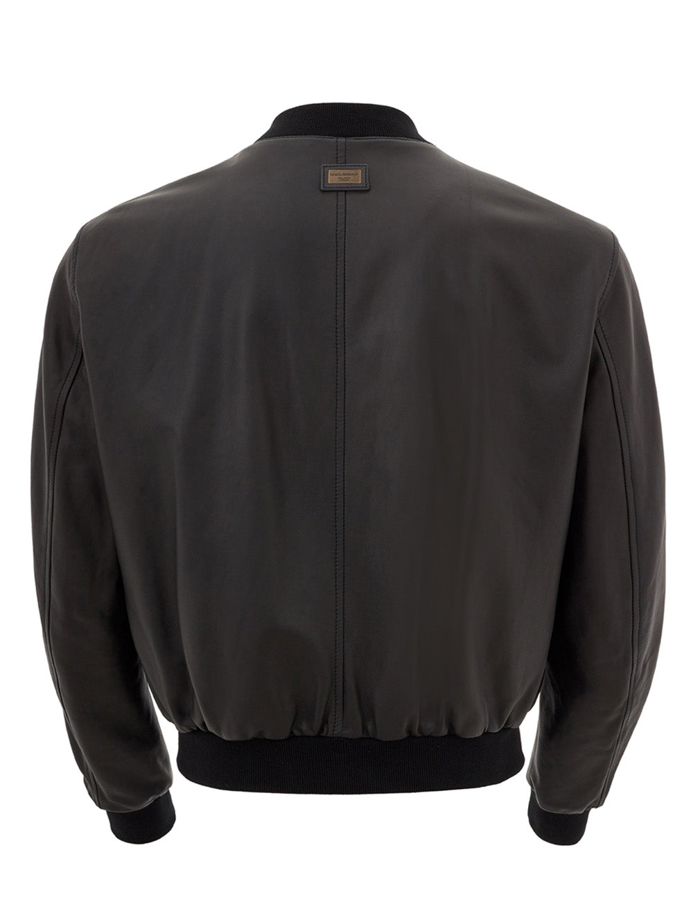 Elegant Slim Fit Leather Bomber Jacket