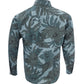 Elegant Dark Green Floral Print Shirt