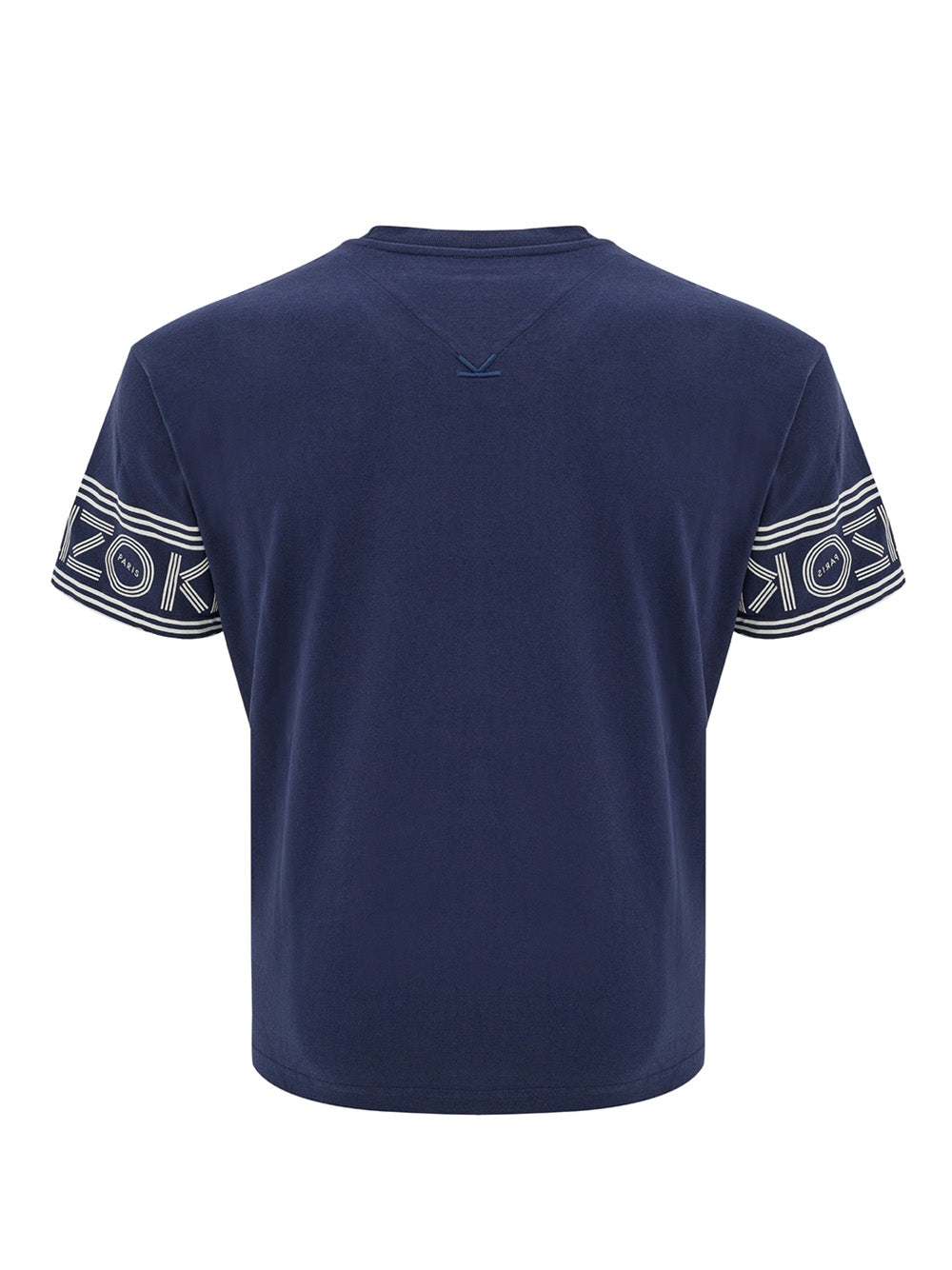 Chic Blue Kenzo Logo Cotton T-Shirt