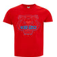 Vibrant Red Cotton Tiger Print Tee