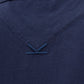 Sleek Blue Cotton Polo Shirt with Contrasting Logo