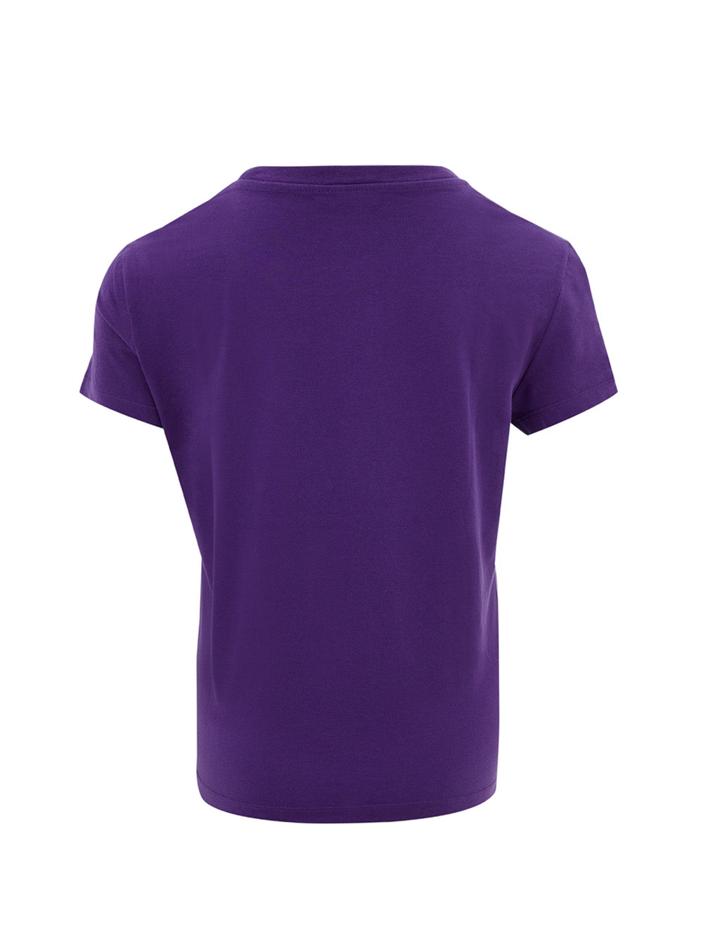 Chic Purple Cotton Eye Print Tee