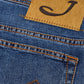 Stylish Blue Denim Jeans with Unique Pocket Detail