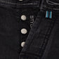 Elegant Slim Fit Black Denim Jeans
