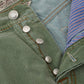Elegant Washed Green Regular Fit Jeans