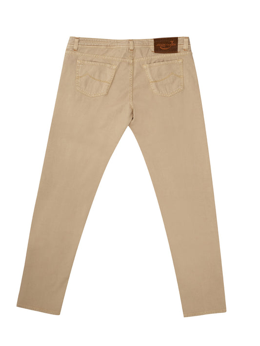 Elegant Beige Regular Fit Trousers