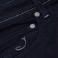 Elegant Dark Blue Denim Regula Fit Jeans