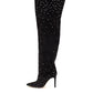 Crystal-Embellished Suede Thigh-High Boots