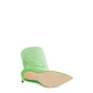 Chic Neon Green Patent Leather Knee Boots