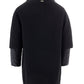 Elegant Wool-Blend Long Black Coat