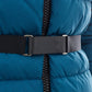 Elegant Quilted Long Jacket in Sublime Blue