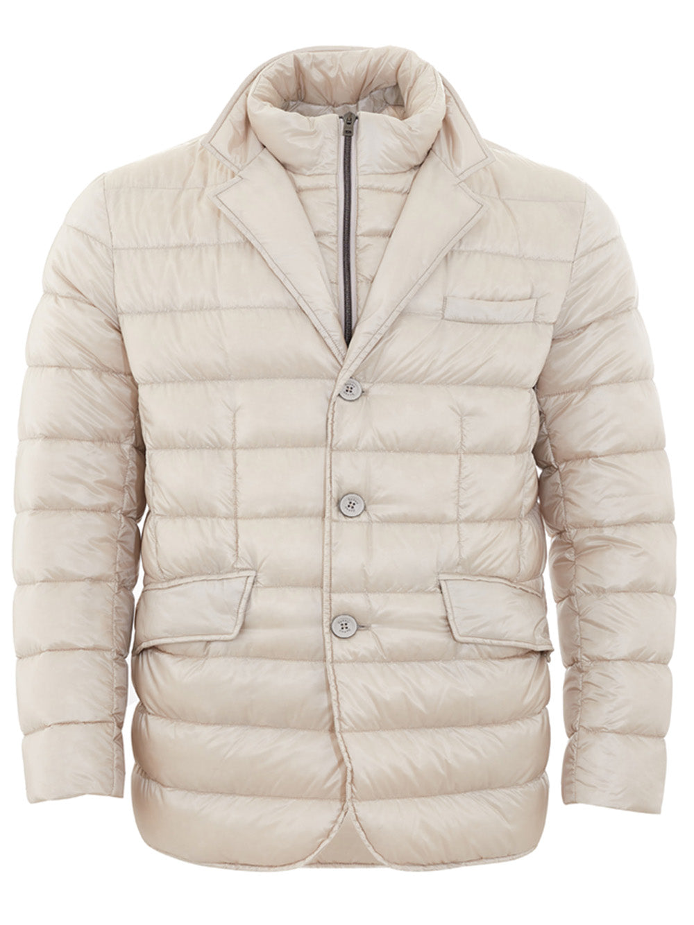 Ivory Luxe Ultralight Quilted Jacket