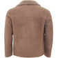 Elegant Sheepskin Leather Jacket in Brown