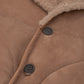 Elegant Sheepskin Leather Jacket in Brown