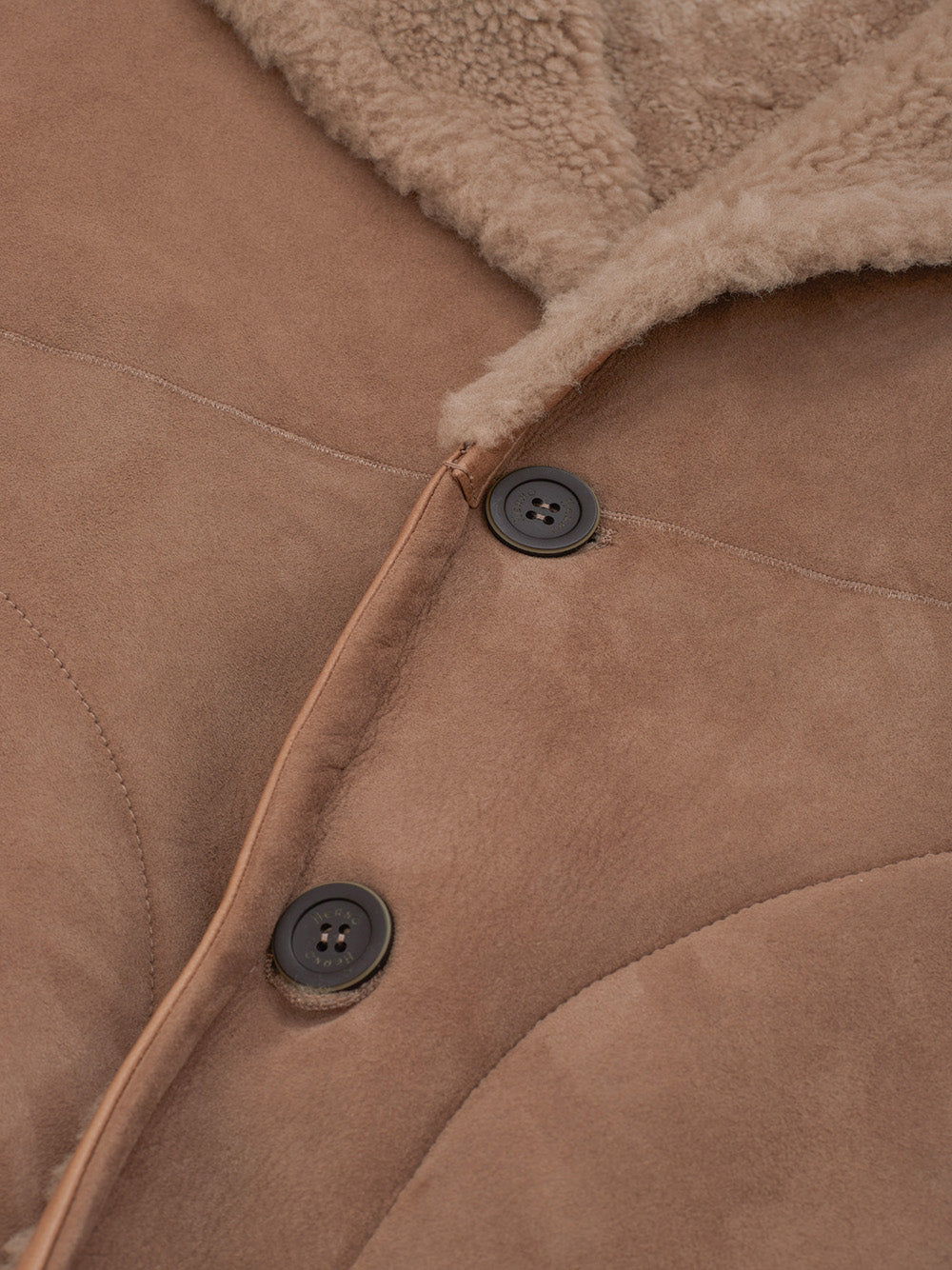 Elegant Sheepskin Leather Jacket in Brown