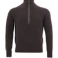 Italian Wool Turtleneck Jumper in Rich Brown