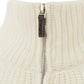 Elegant White Wool Turtleneck Jumper
