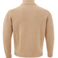 Elegant Beige Woolen Turtleneck Sweater