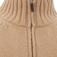 Elegant Beige Woolen Turtleneck Sweater