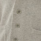 Elegant Grey Cashmere Blend Cardigan