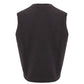 Elegant Wool Gilet in Dark Grey with Double Breast
