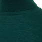 Elegant Green Turtleneck Wool Jumper