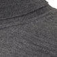 Elegant Grey Wool Turtleneck Sweater