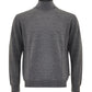 Elegant Grey Wool Turtleneck Sweater