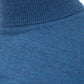 Elegant Light Blue Turtleneck Wool Jumper