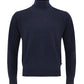 Elegant Blue Wool Turtleneck Sweater