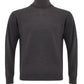 Sleek Anthracite Grey Wool Turtleneck Sweater