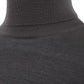 Sleek Anthracite Grey Wool Turtleneck Sweater