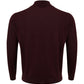 Elegant Red Purple Wool Turtleneck Jumper