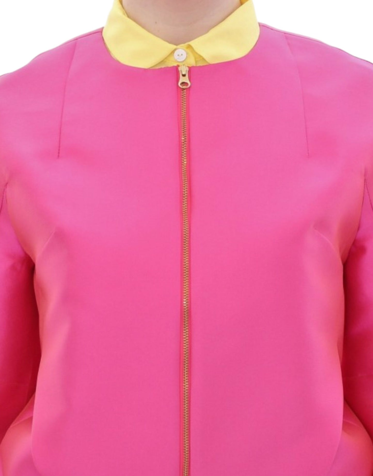 Pink silk blend jacket