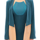 Blue stretch blazer jacket