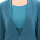 Blue stretch blazer jacket