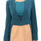 Blue stretch blazer jacket