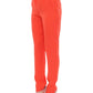 Orange boyfriend stretch pants