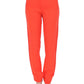 Orange boyfriend stretch pants