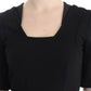 Black short sleeve venus dress